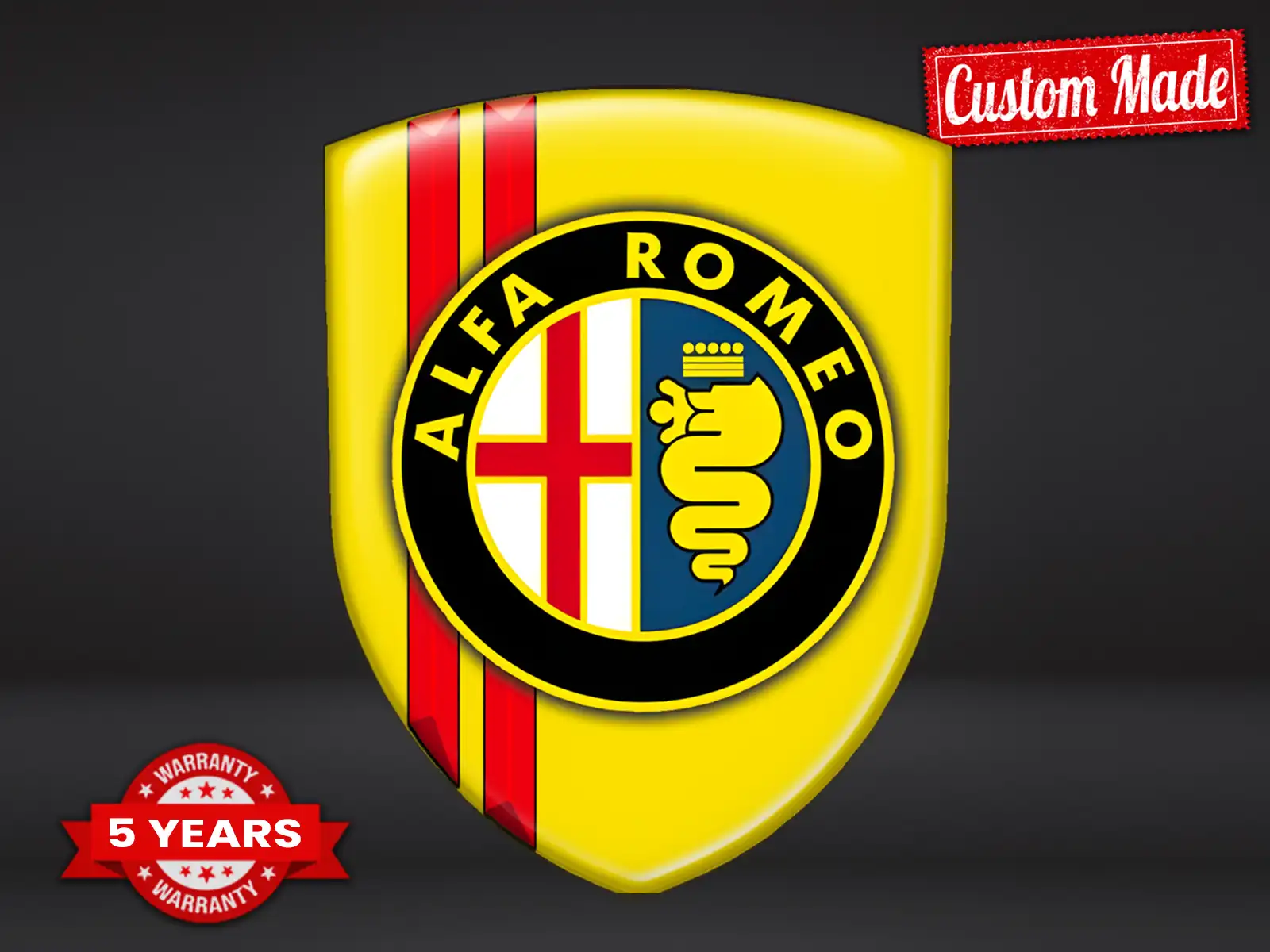 Alfa Romeo Pegatina Silicona Pro Profesional Personalizable